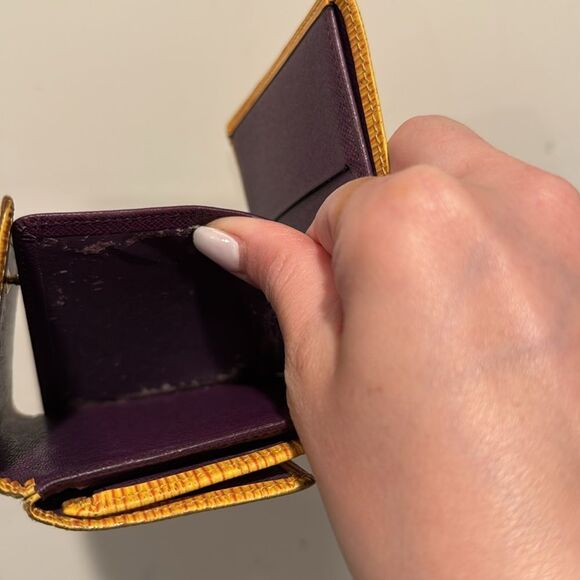 Louis Vuitton Gold and Orange Wallet - Picture 6 of 9